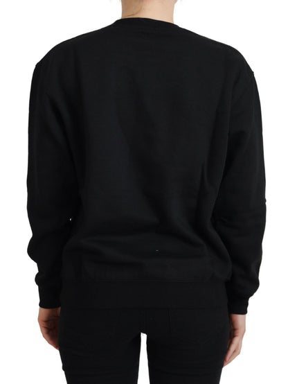 Philippe Model Black Printed Long Sleeves Pullover Sweater by Philippe Model