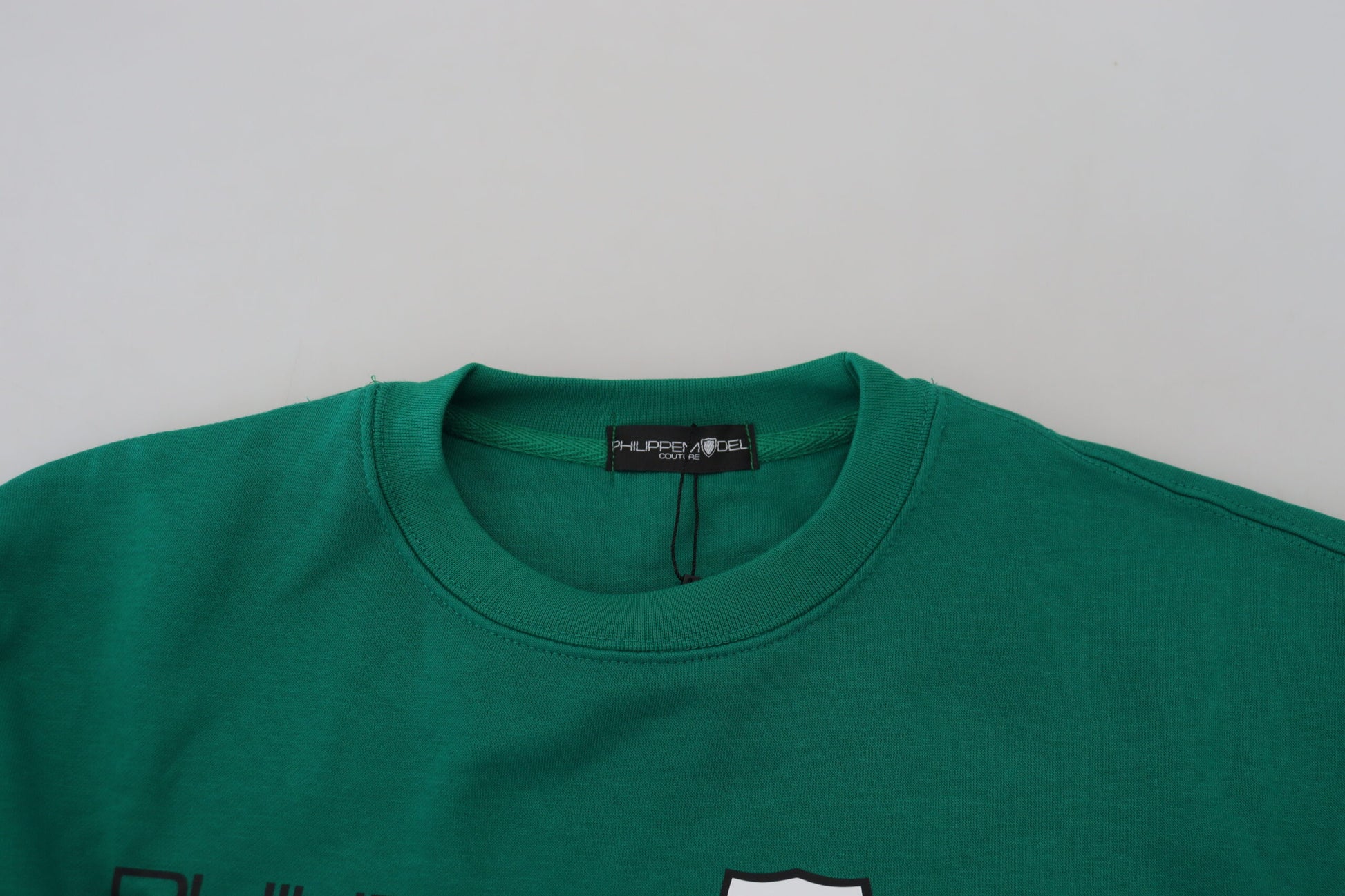 Philippe Model Green Printed Long Sleeves Pullover Sweater by Philippe Model