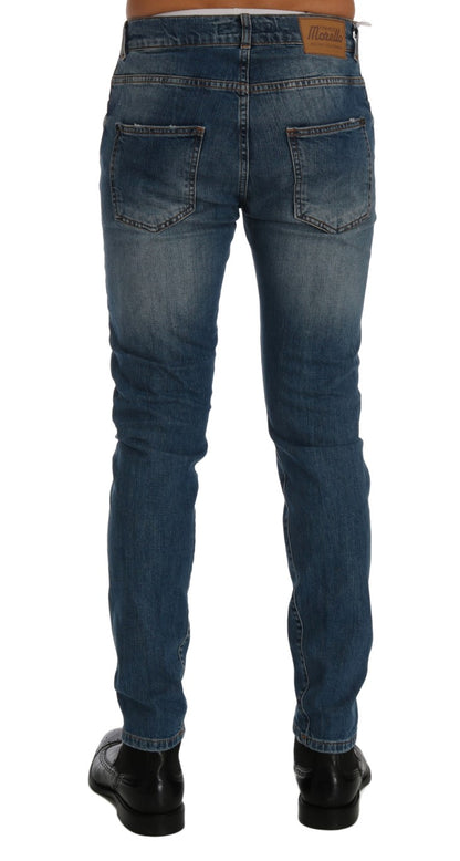 Jean slim bleu Frankie Morello en denim italien svelte