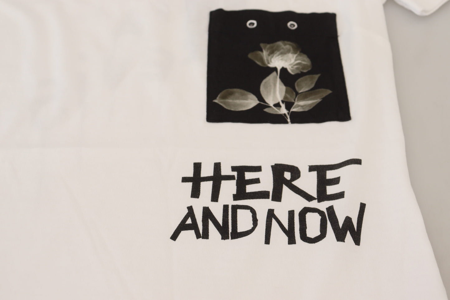 T-shirt en coton monochrome chic Dolce &amp; Gabbana « Here and Now »