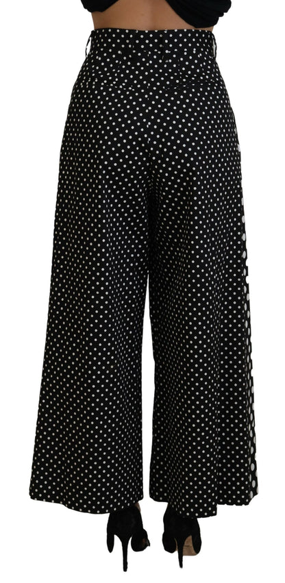 Dolce & Gabbana Multicolor Polka Dots High Waist Pants by Dolce & Gabbana