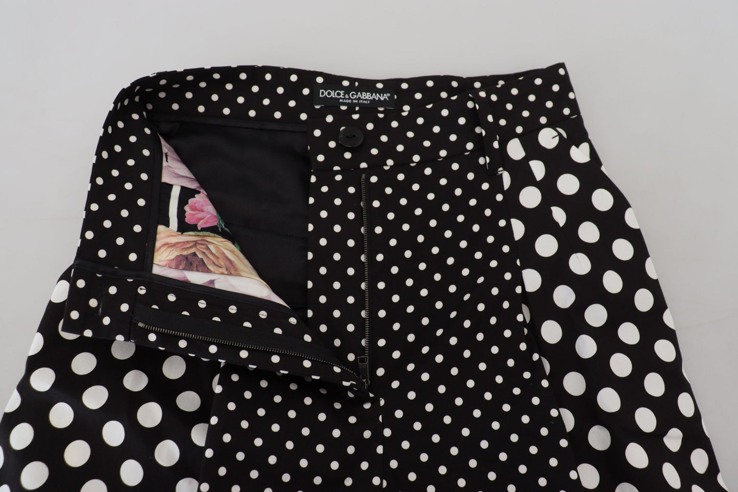 Dolce & Gabbana Multicolor Polka Dots High Waist Pants by Dolce & Gabbana