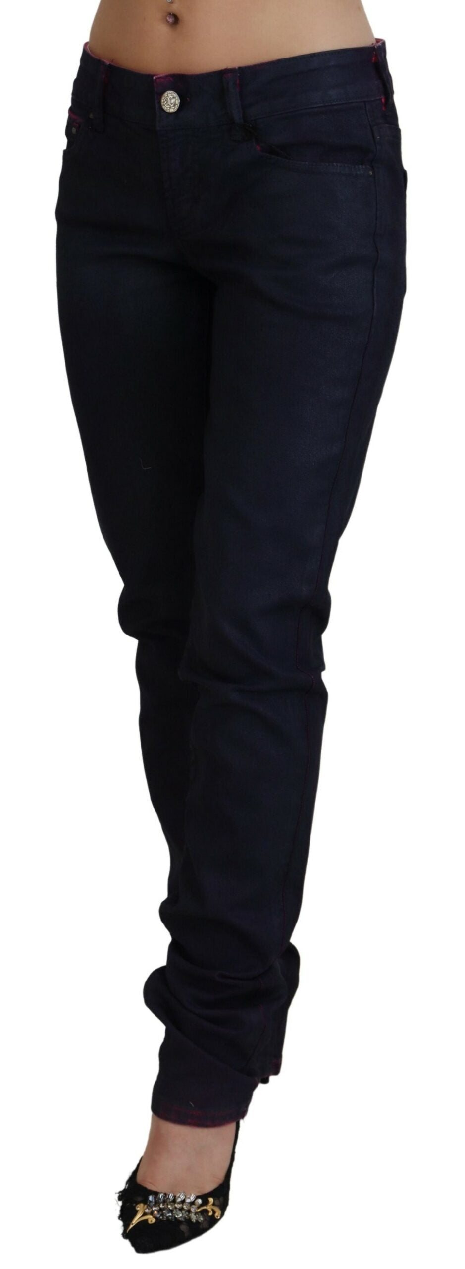 Just Cavalli Black Low Waist Slim Fit Women Casual Denim Jeans by Just Cavalli