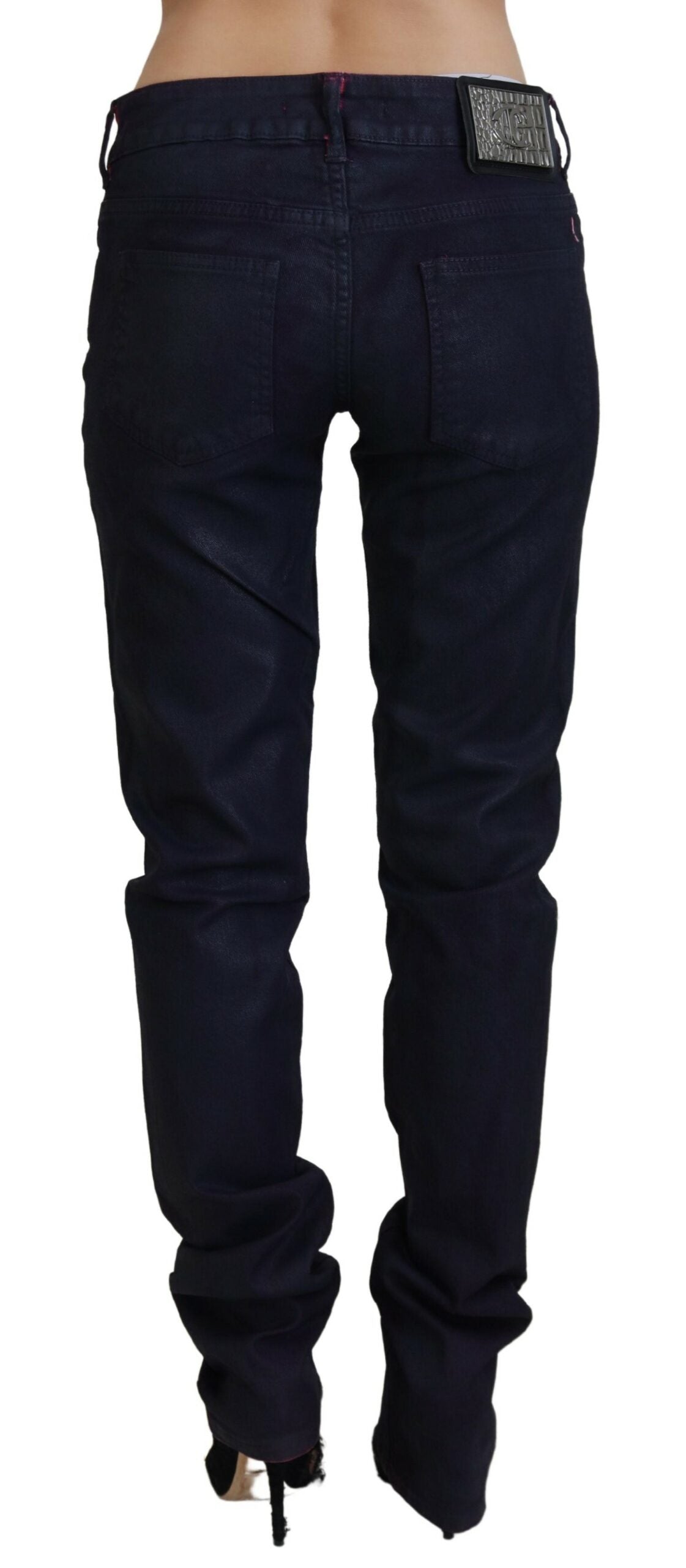 Just Cavalli Black Low Waist Slim Fit Women Casual Denim Jeans by Just Cavalli