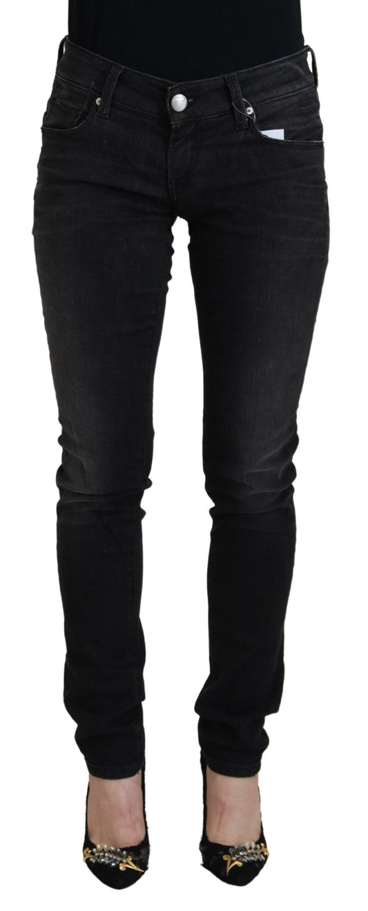 Jean droit taille basse noir Eight Chic