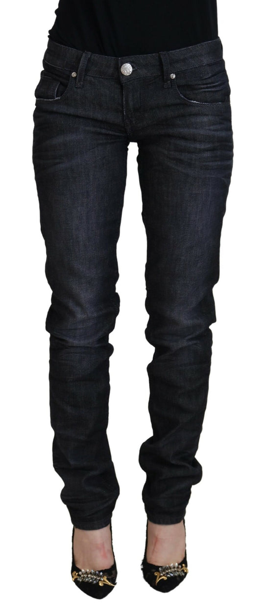 Jean droit taille basse noir Eight Chic