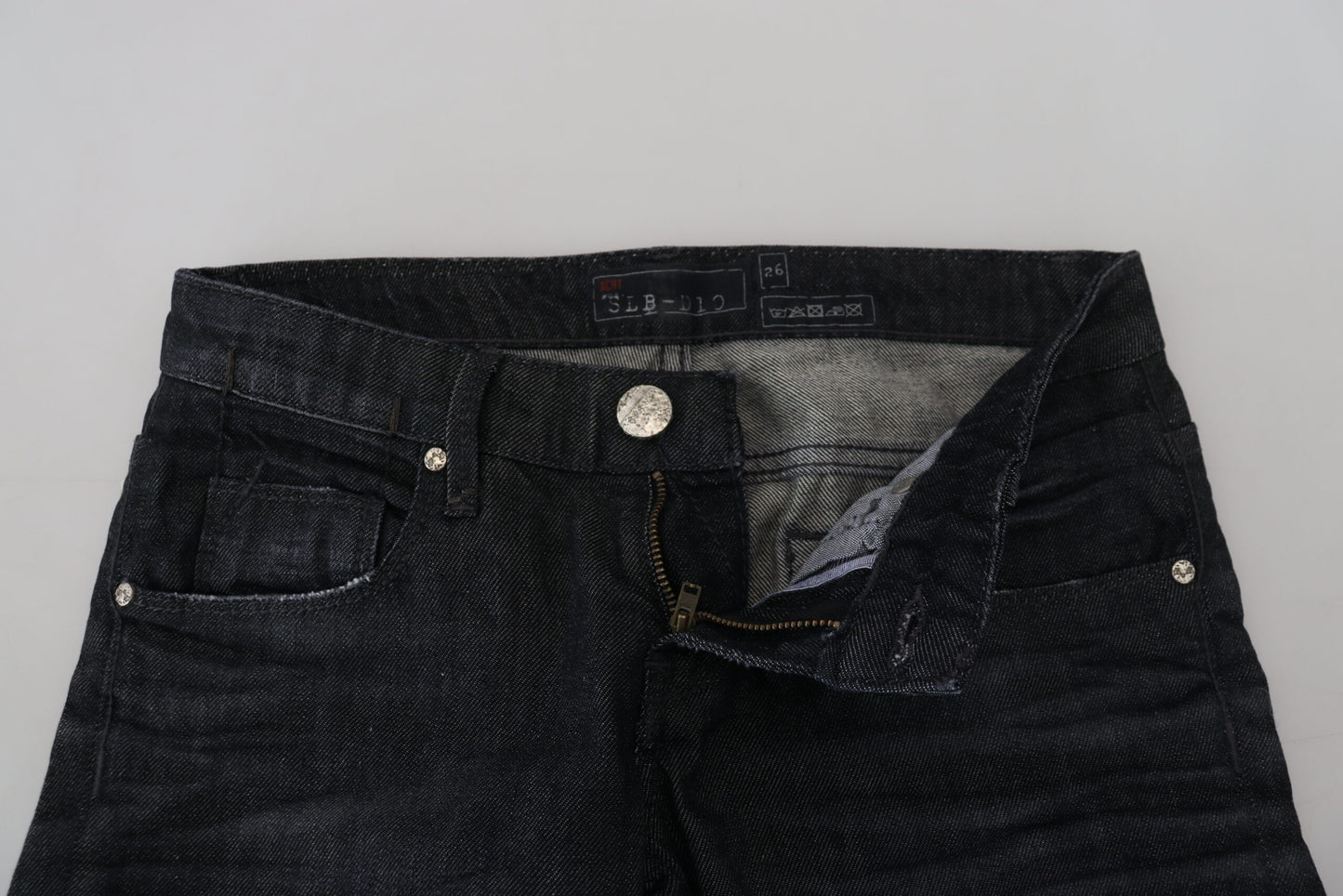 Jean droit taille basse noir Eight Chic