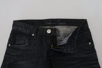 Jean droit taille basse noir Eight Chic