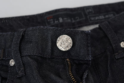 Jean droit taille basse noir Eight Chic