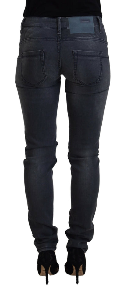 Jean skinny taille basse gris Eight Chic