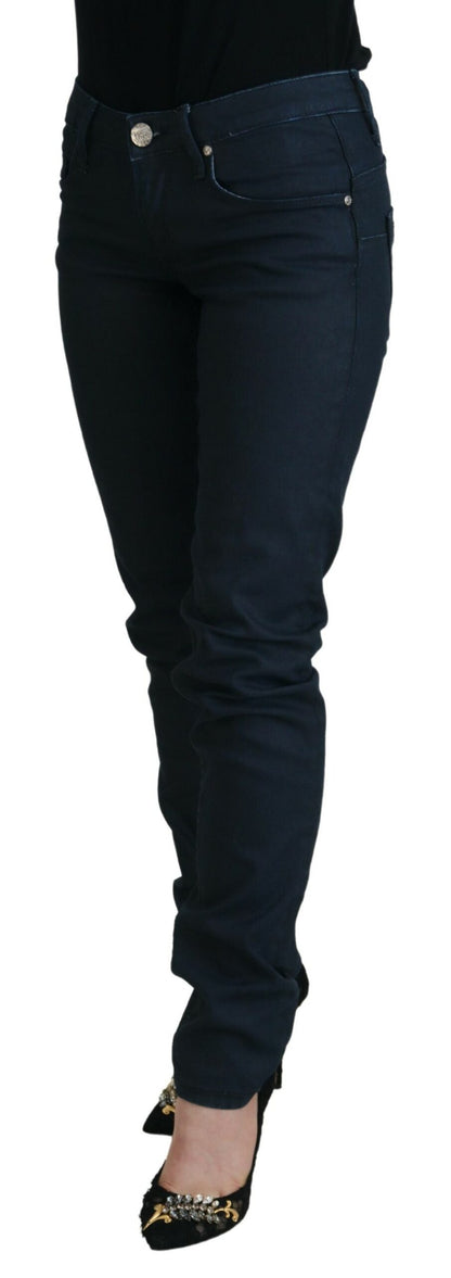 Jean skinny taille basse Eight Chic bleu