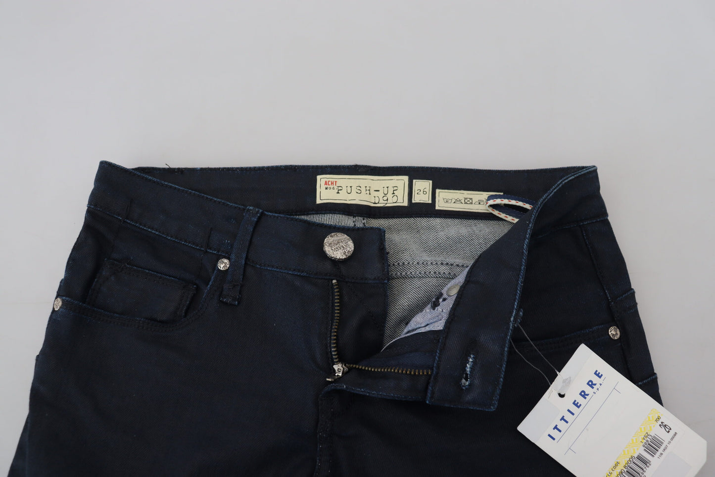 Jean skinny taille basse Eight Chic bleu