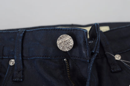 Jean skinny taille basse Eight Chic bleu