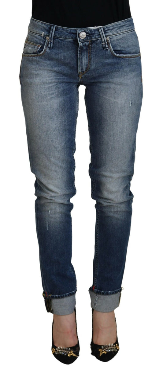 Huit jeans skinny taille basse élégants en denim