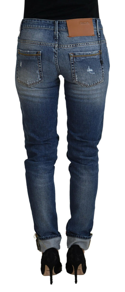 Huit jeans skinny taille basse élégants en denim