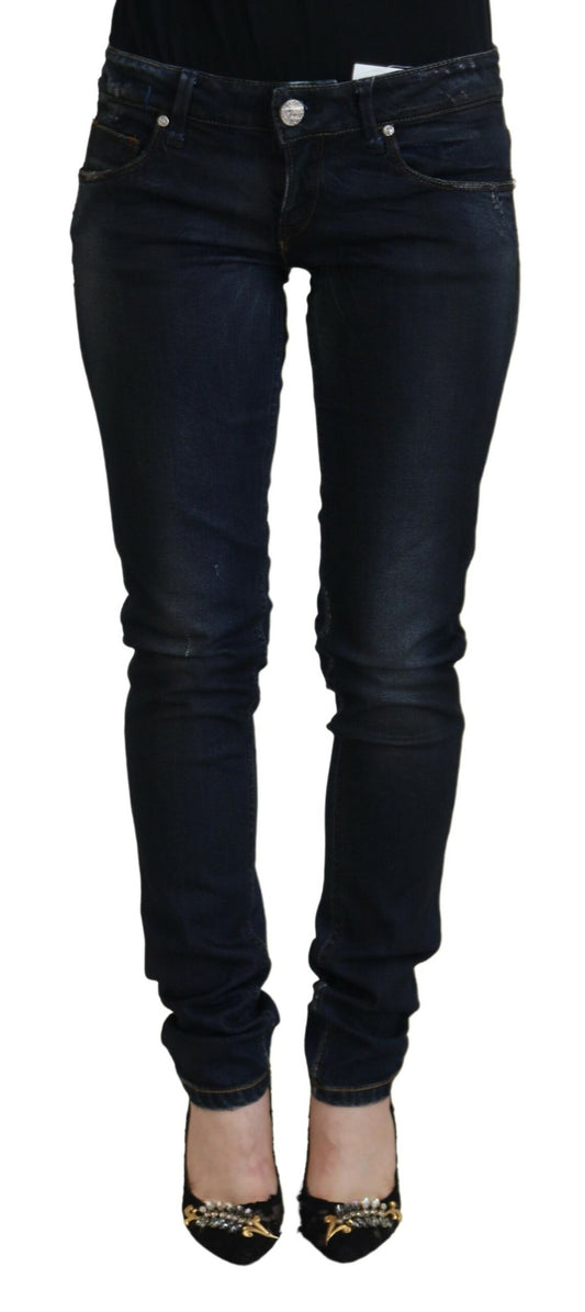 Pantalon skinny taille basse Eight Chic en denim