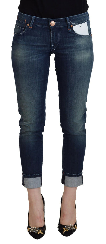 Eight Blue Cotton Slim Fit Women Casual Denim Jeans