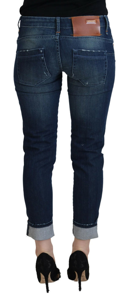 Eight Blue Cotton Slim Fit Women Casual Denim Jeans