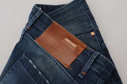 Eight Blue Cotton Slim Fit Women Casual Denim Jeans