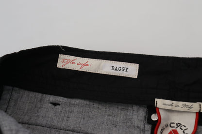 CYCLE Black Cotton Baggy High Waist Women Pants by CYCLE