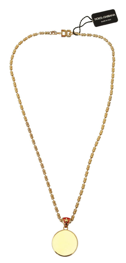 Collier chaîne à breloques en or élégant Dolce &amp; Gabbana