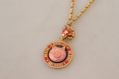 Collier chaîne à breloques en or élégant Dolce &amp; Gabbana