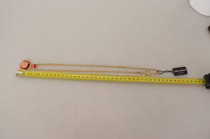 Collier chaîne à breloques en or élégant Dolce &amp; Gabbana