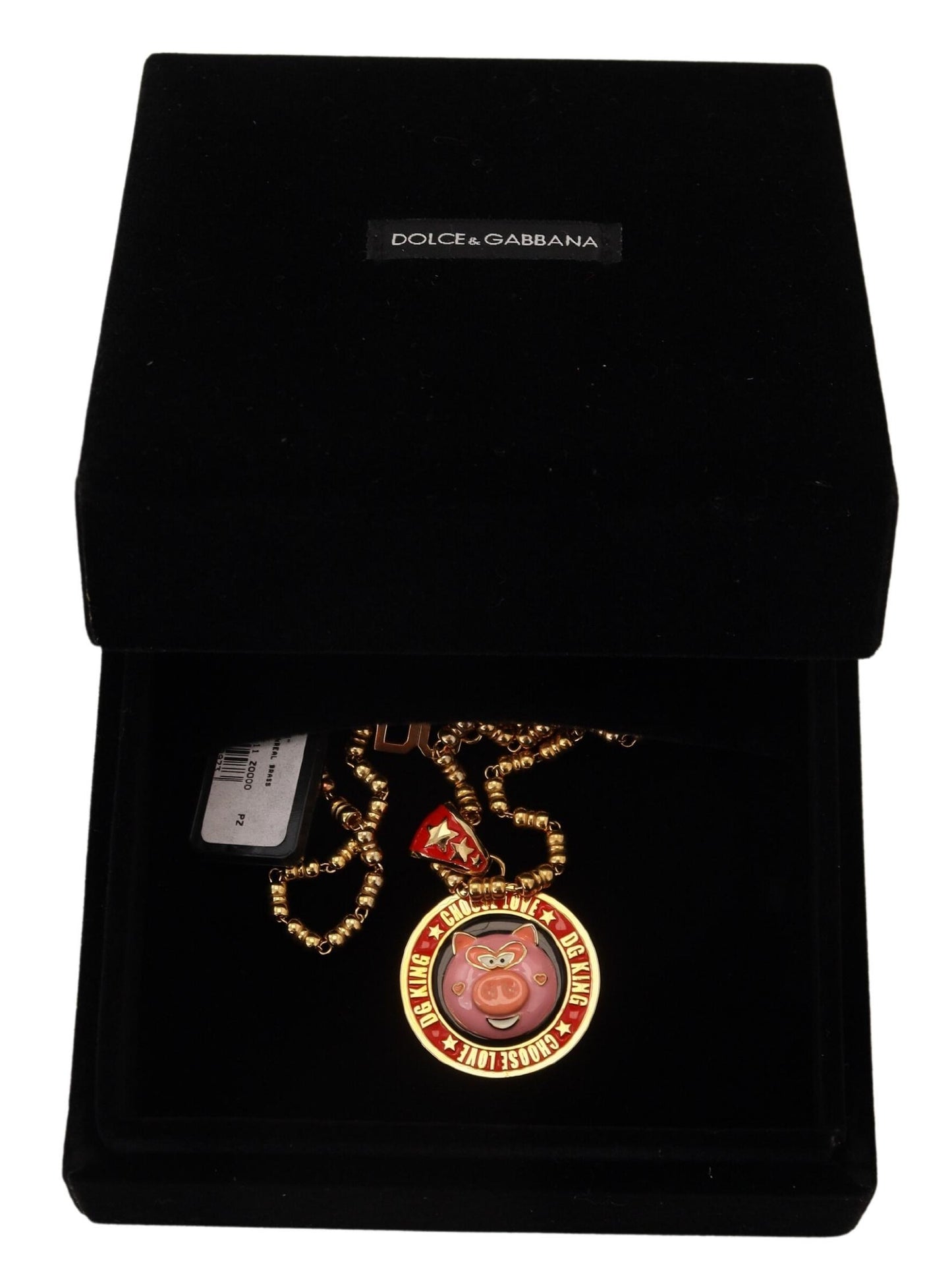 Collier chaîne à breloques en or élégant Dolce &amp; Gabbana