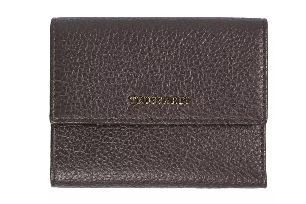 Portefeuille Trussardi en cuir marron pour femme