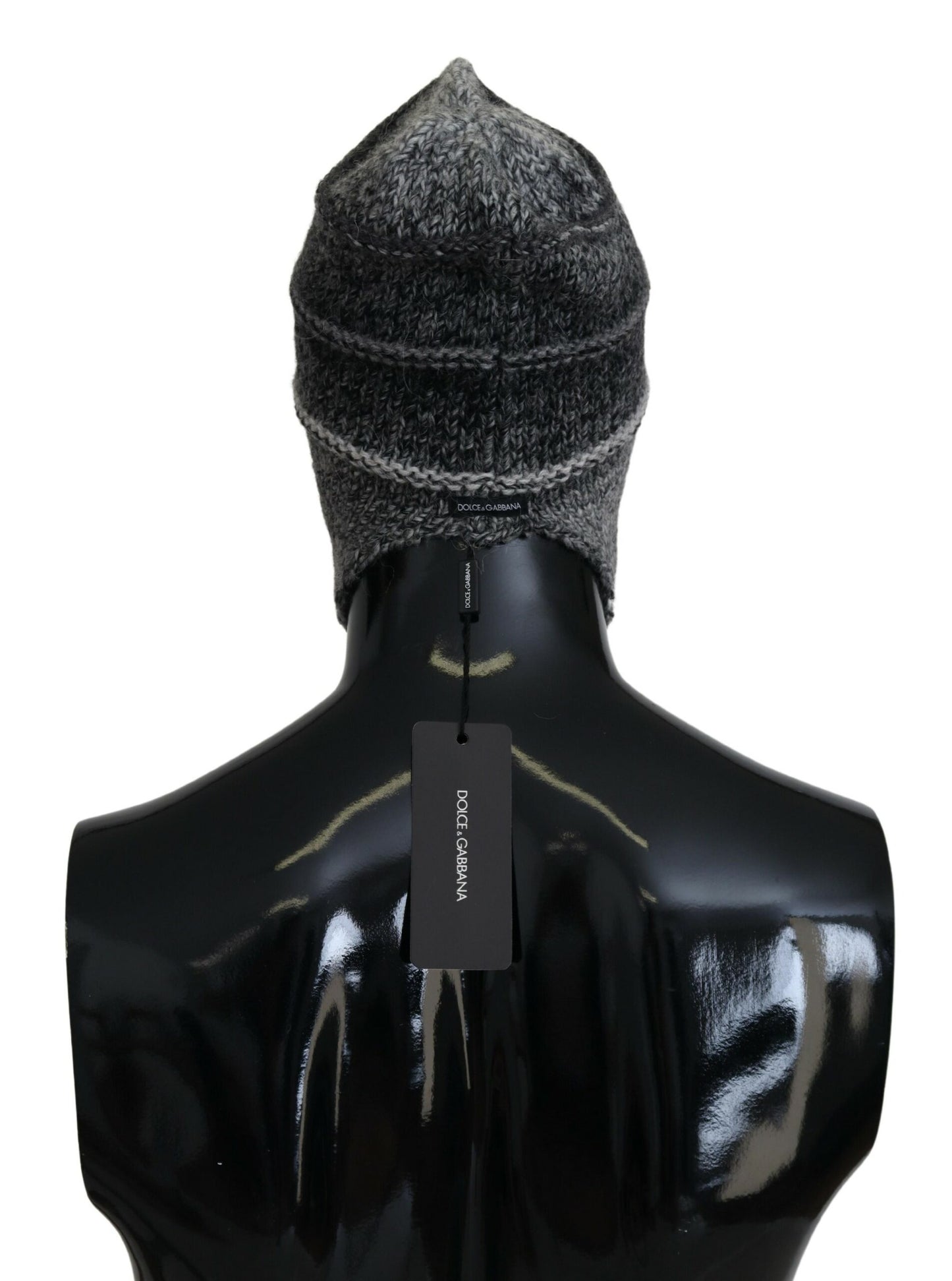 Bonnet tricoté gris élégant Dolce &amp; Gabbana