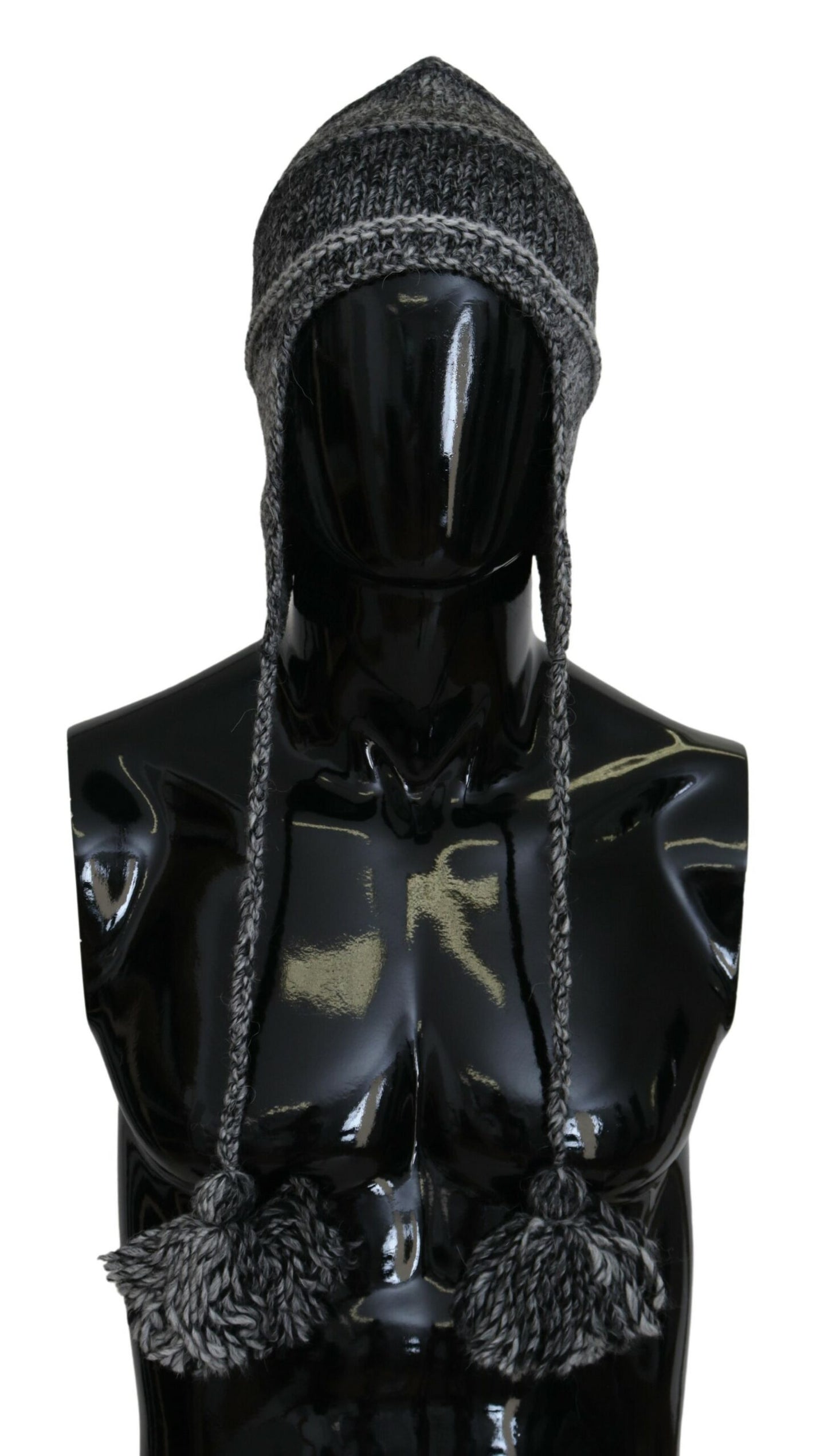 Bonnet tricoté gris élégant Dolce &amp; Gabbana