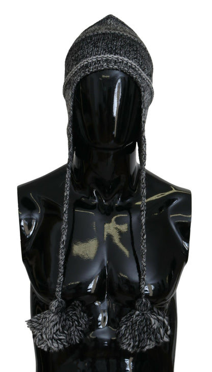Bonnet tricoté gris élégant Dolce &amp; Gabbana