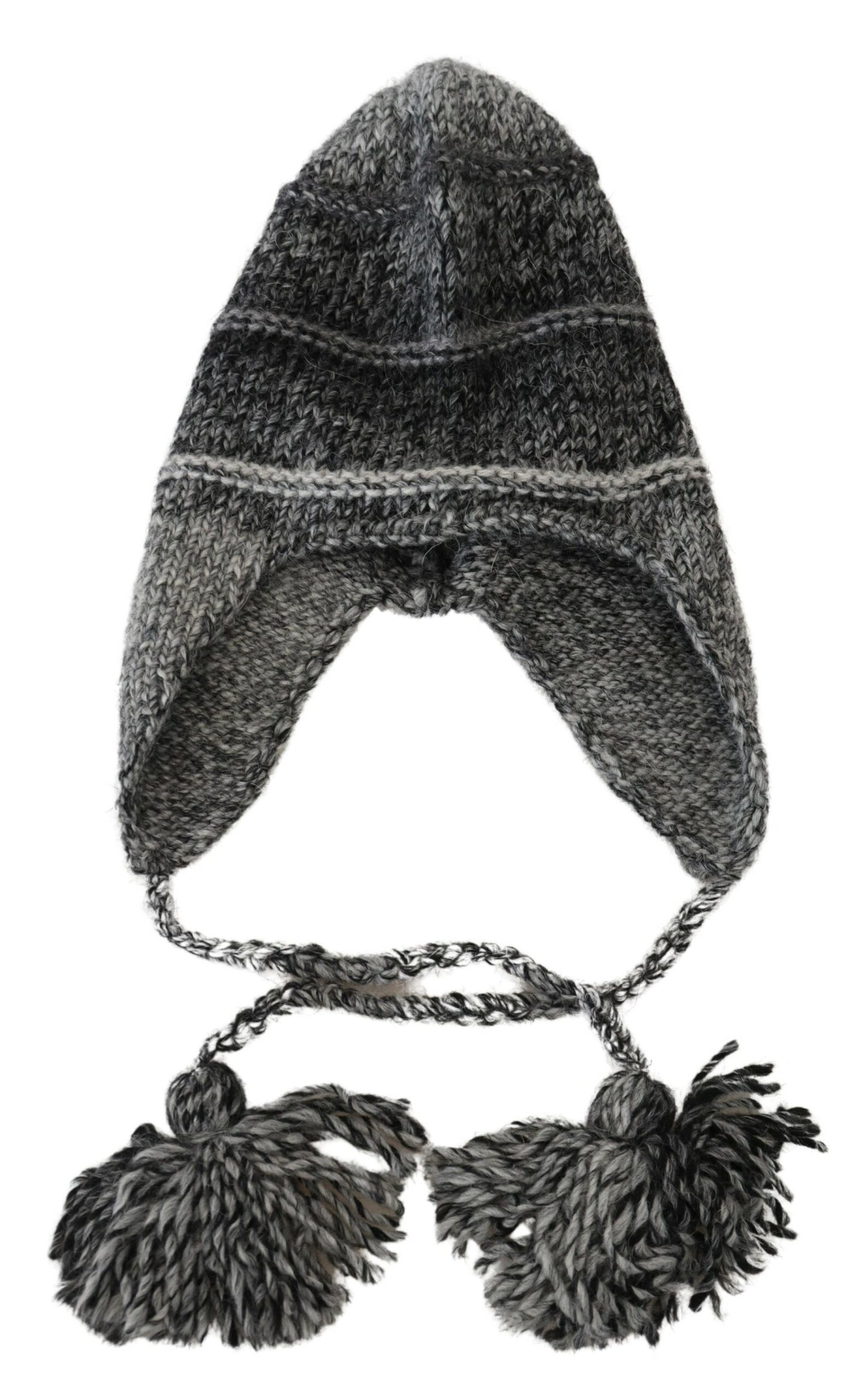 Bonnet tricoté gris élégant Dolce &amp; Gabbana