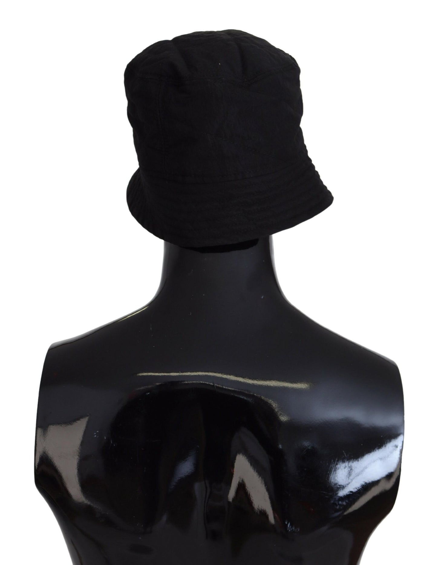 Dolce &amp; Gabbana Black Nylon Women Bucket Cap Hat