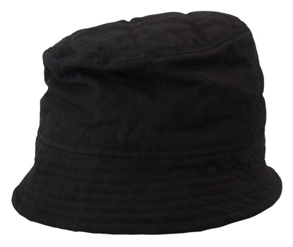 Dolce &amp; Gabbana Black Nylon Women Bucket Cap Hat