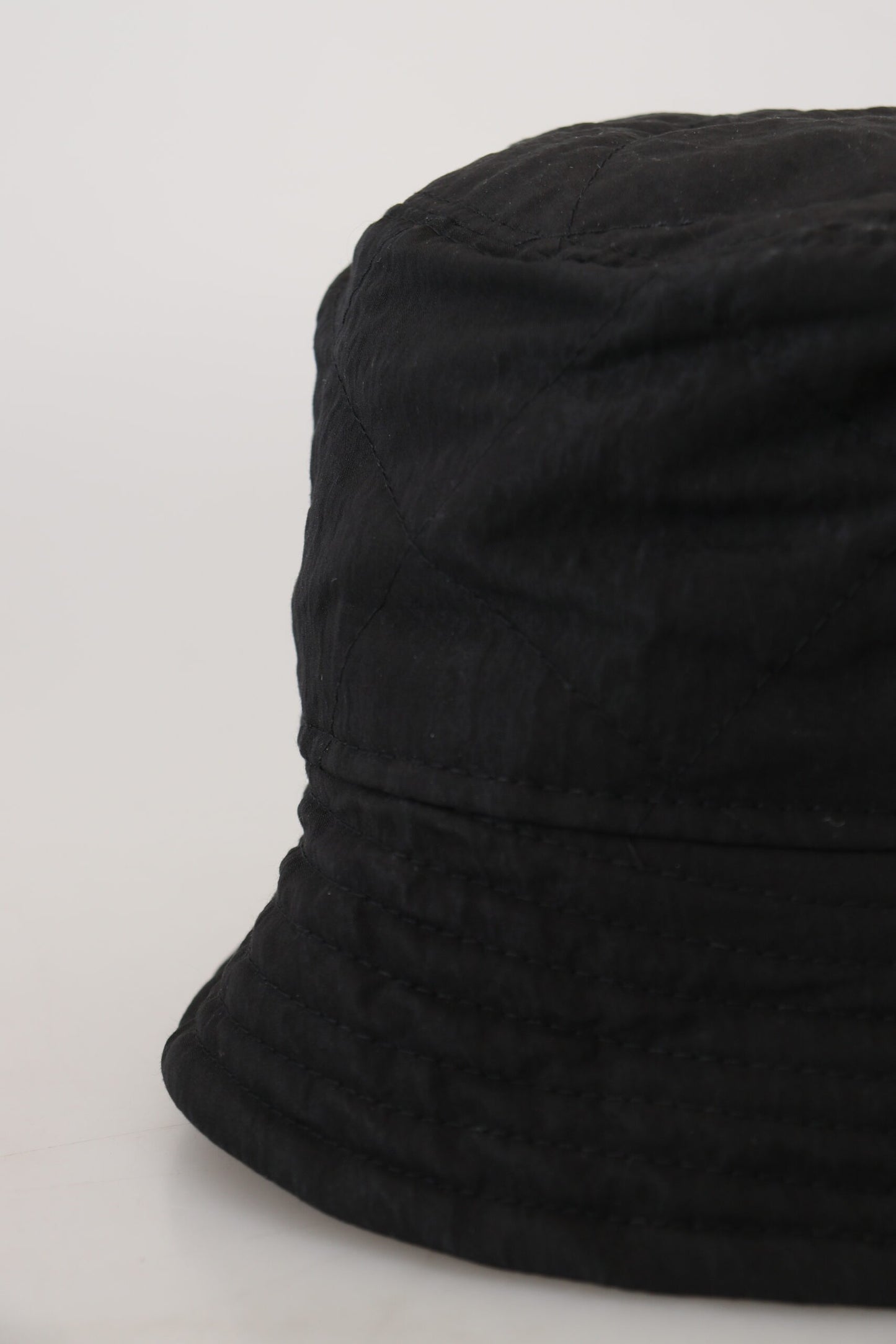 Dolce &amp; Gabbana Black Nylon Women Bucket Cap Hat