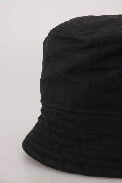 Dolce &amp; Gabbana Black Nylon Women Bucket Cap Hat