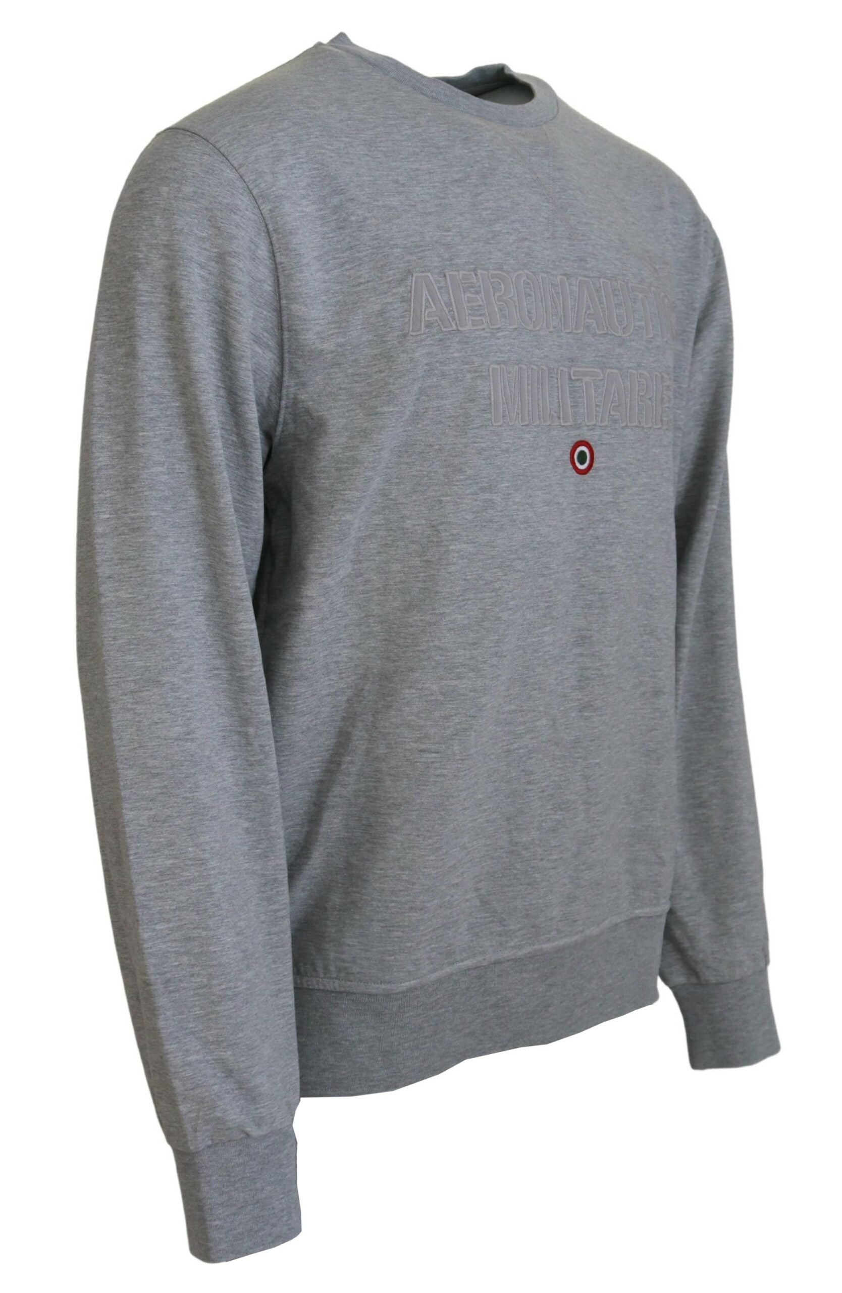 Aeronautica Militare Gray Men Pullover Sweatshirt Sweater by Aeronautica Militare