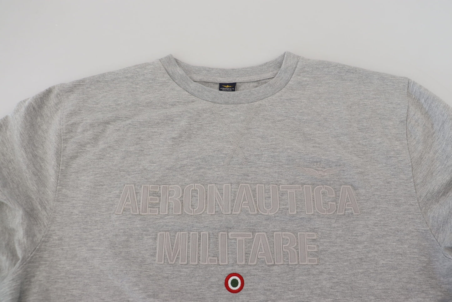 Aeronautica Militare Gray Men Pullover Sweatshirt Sweater by Aeronautica Militare