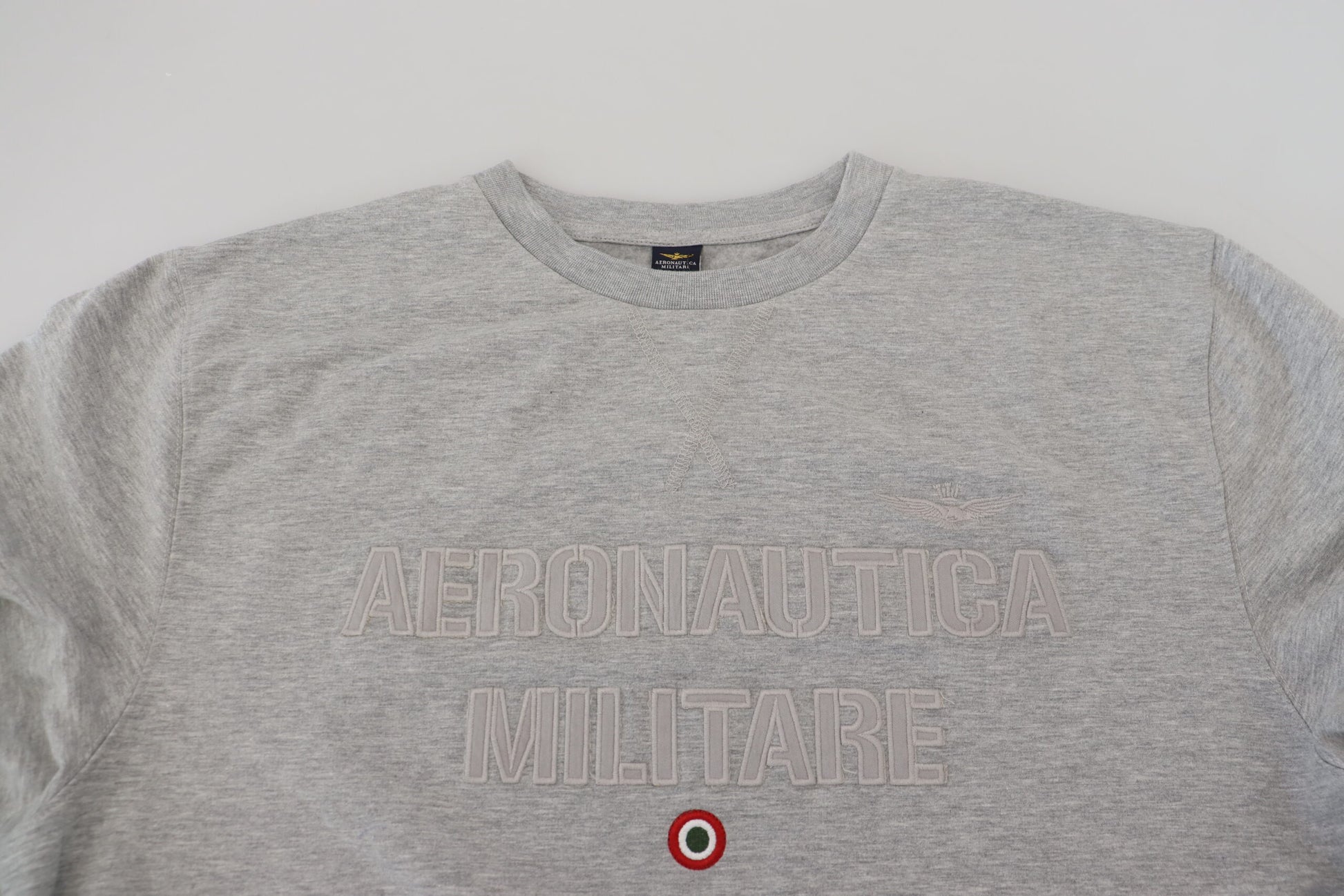 Aeronautica Militare Gray Men Pullover Sweatshirt Sweater by Aeronautica Militare