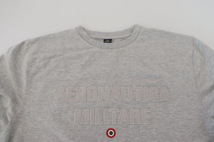Aeronautica Militare Gray Men Pullover Sweatshirt Sweater by Aeronautica Militare