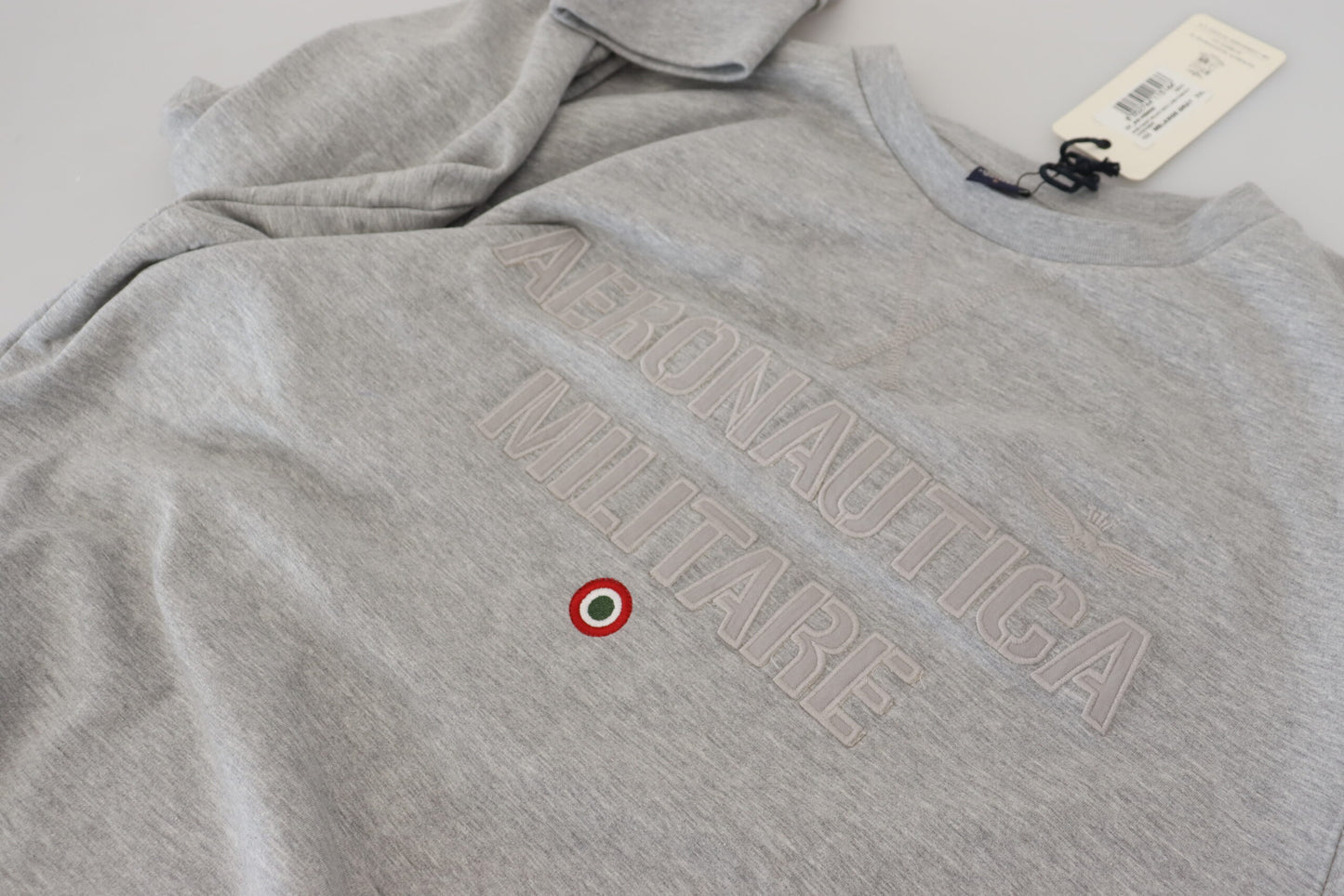 Aeronautica Militare Gray Men Pullover Sweatshirt Sweater by Aeronautica Militare