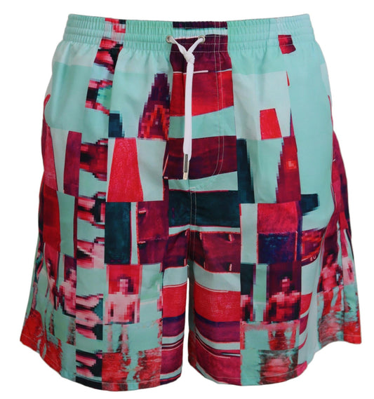 Boxer de bain imprimé multicolore Dsquared²