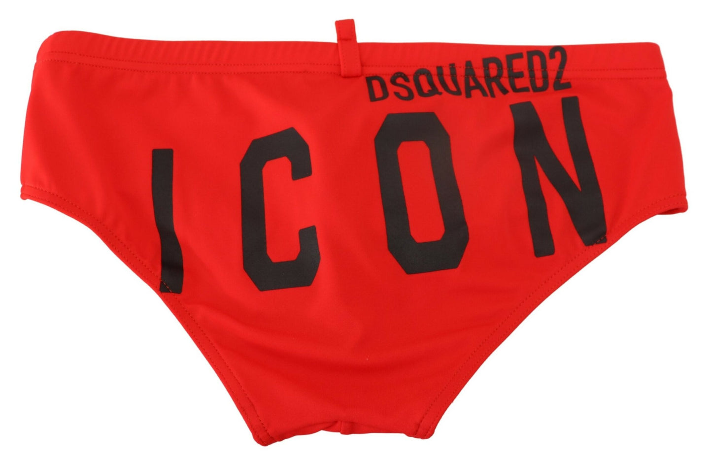 Slip de bain Dsquared² rouge imprimé ICON