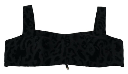 Dolce &amp; Gabbana - Élégant corset bustier en coton mélangé noir