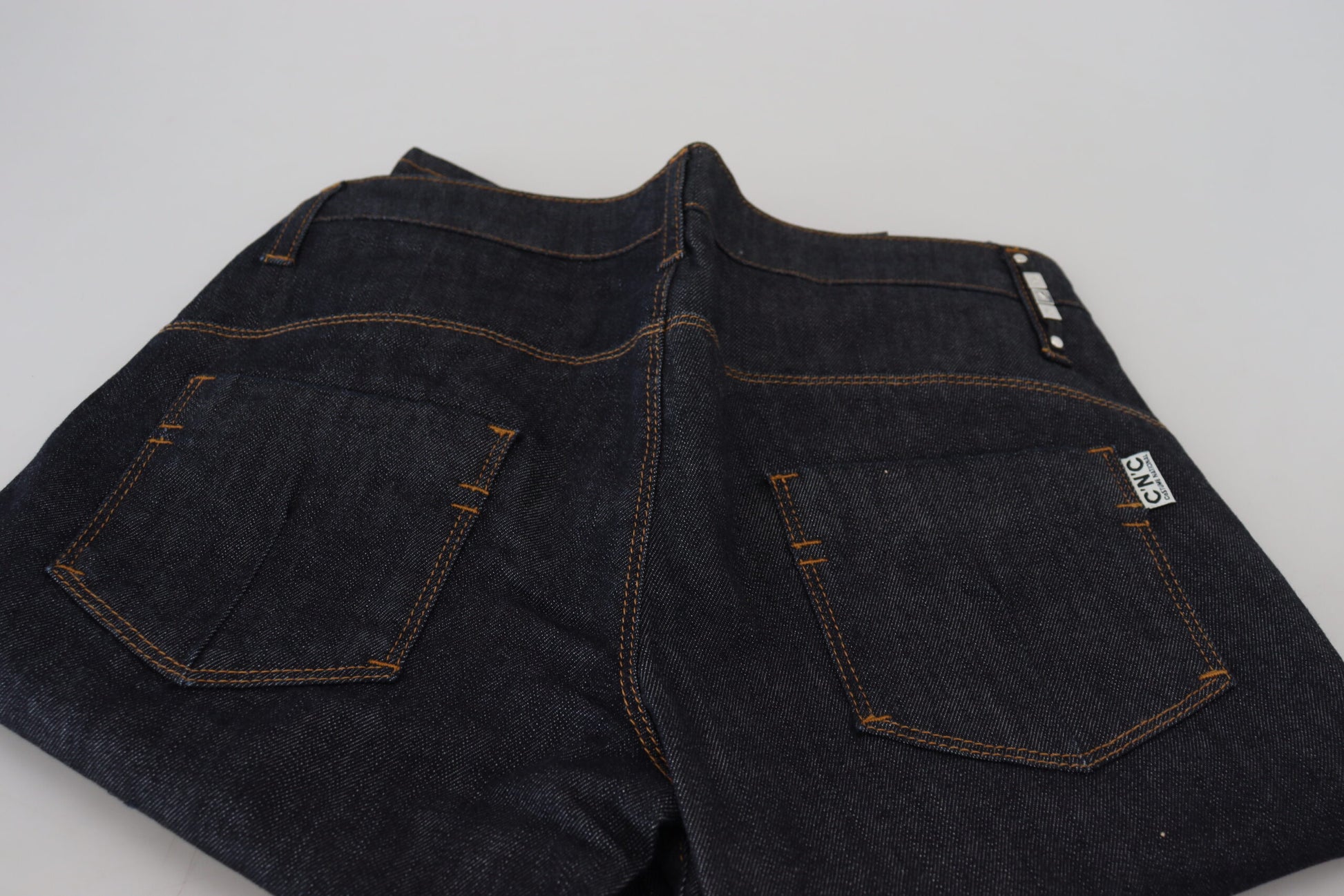 Costume National Blue Low Waist Straight Denim Pants Jeans by Costume National