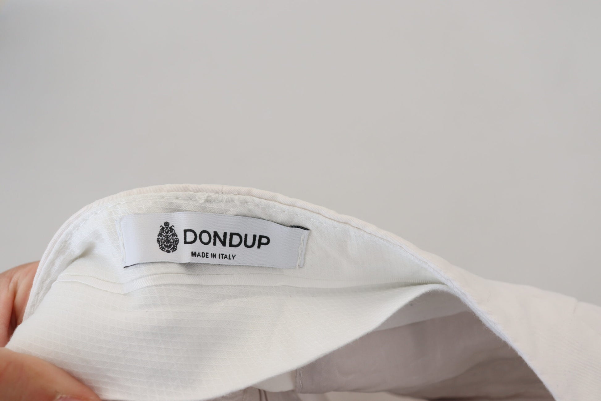 Dondup White High Waist Tapered Women Pants by Dondup