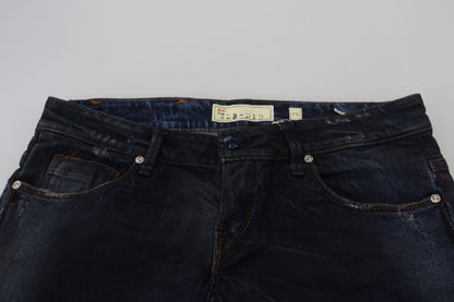 Acht Blue Low Waist Slim Fit Women Denim Jeans by Acht