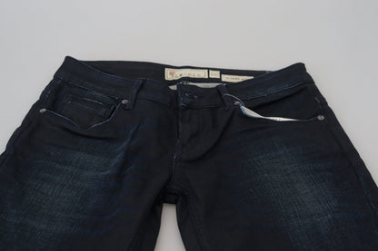Eight Blue Low Waist Slim Fit Women Denim Jeans