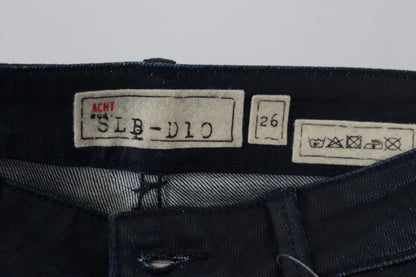 Eight Blue Low Waist Slim Fit Women Denim Jeans